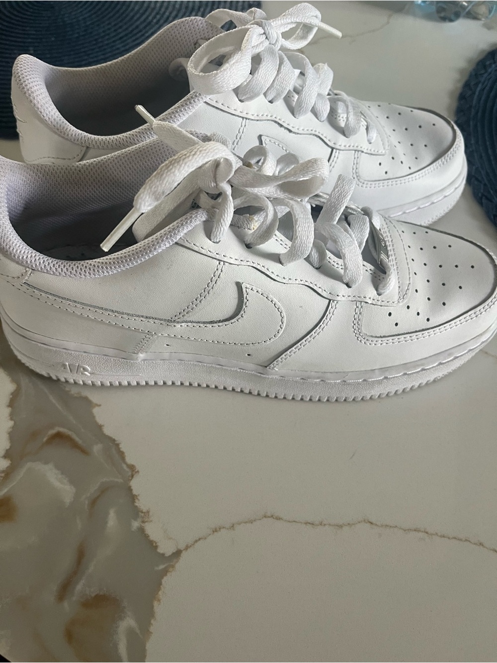 Nike White Low-Top Leather Sneakers